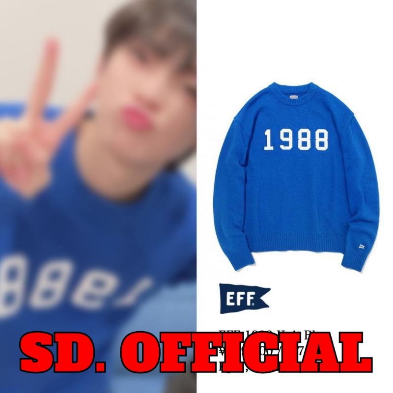 Sweater Basic Enhypen Sunoo 1988 Logo Eff di tangan