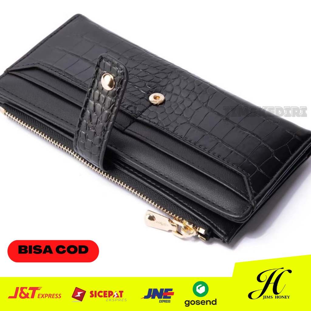 Dompet Jims Honey Lipat Panjang card holder Wanita Import Korea Premium Nicole Wallet Jimshoney