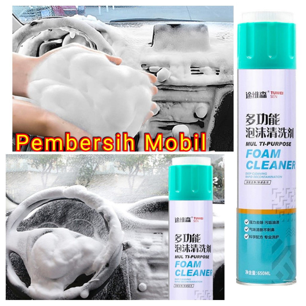 Pembersih mobil Interior car / Foam Cleaner car - 650ml Multi Purpose - Cleaning Car home Cleaning