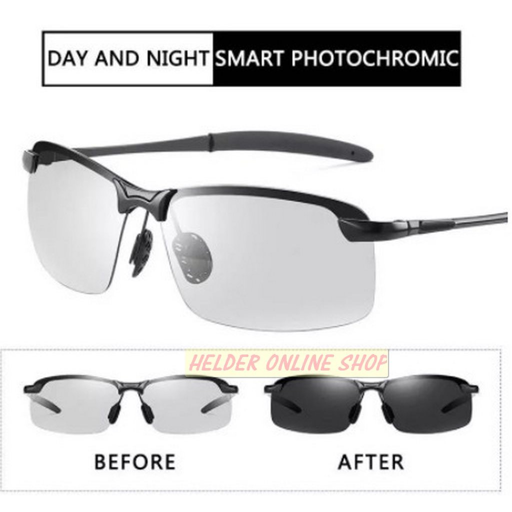 kacamata photochromic polarized siang malam