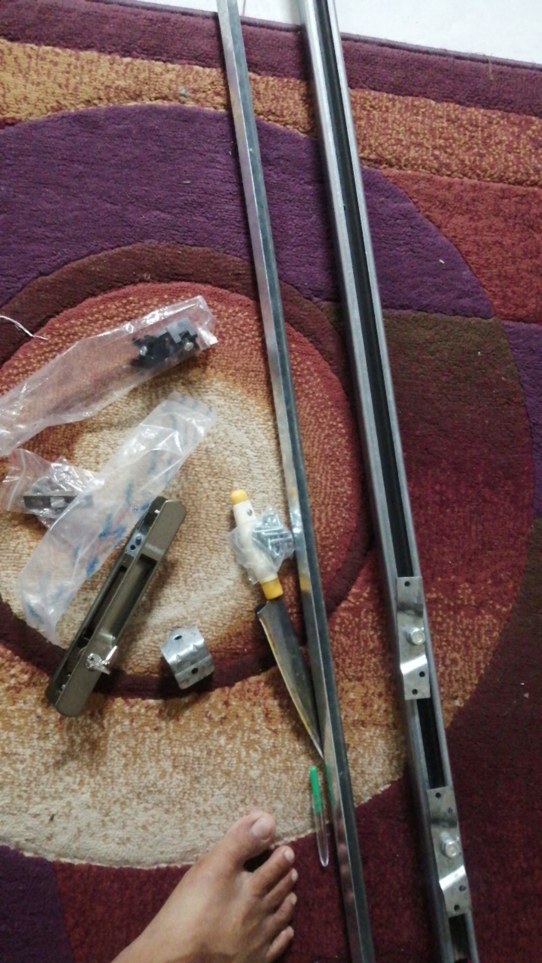 Kunci Pintu Sliding / Geser Ra6 Mikota Dekson / Dekkson Handle Tanam Pintu Aluminium Kaca