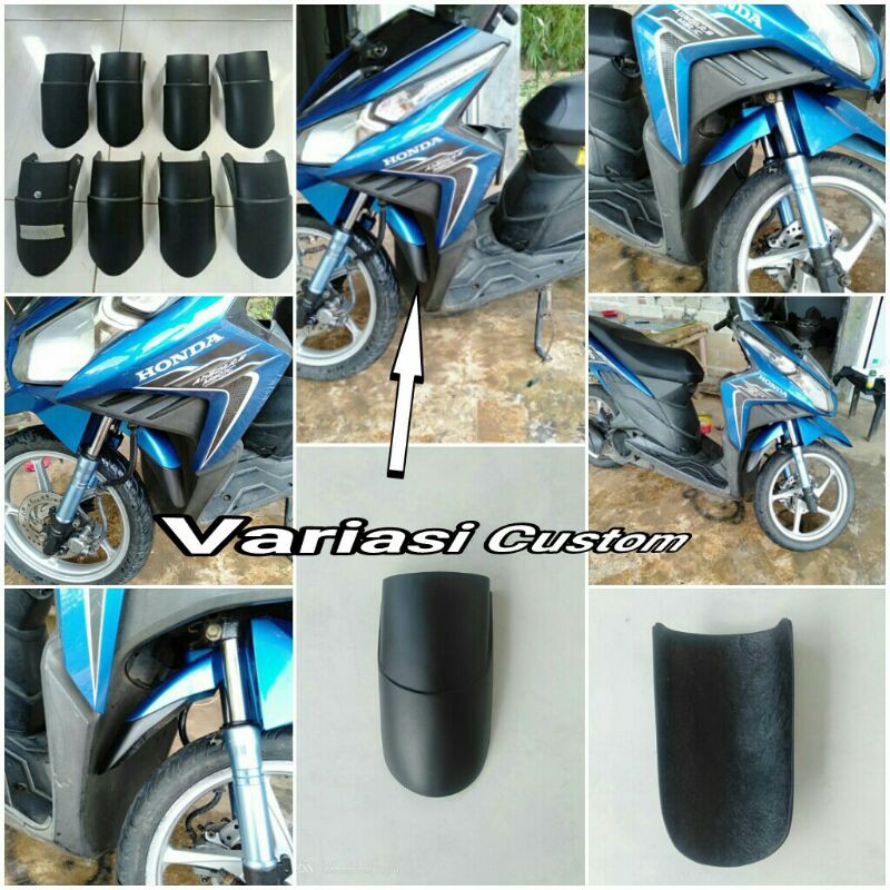 Aksesoris honda vario techno 110 Sambungan spakbor depan Variasi Custom