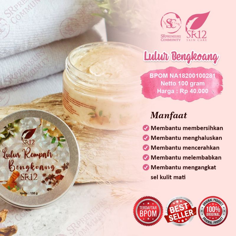 LULUR PEMUTIH SR12 / LULUR REMPAH BENGKOANG / LULUR PENCERAH / LULUR PENGANTEN SR12DEMAK SR12KENDAL