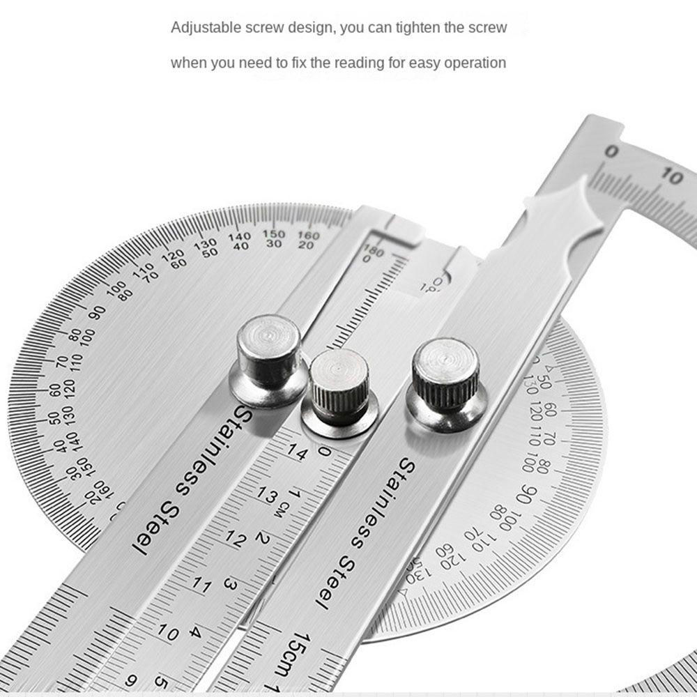 Solighter Goniometer Penggaris Busur Derajat Pengukur Sudut