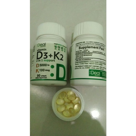 DEAL VITAMIN D3 5.000 iu + K2 isi 90 sofgel