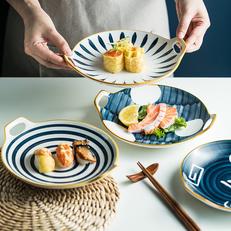 JAPANESE KIDOS CIRCLE PAN / PIRING MAKAN ANAK KERAMIK / PIRING KARTUN ANAK