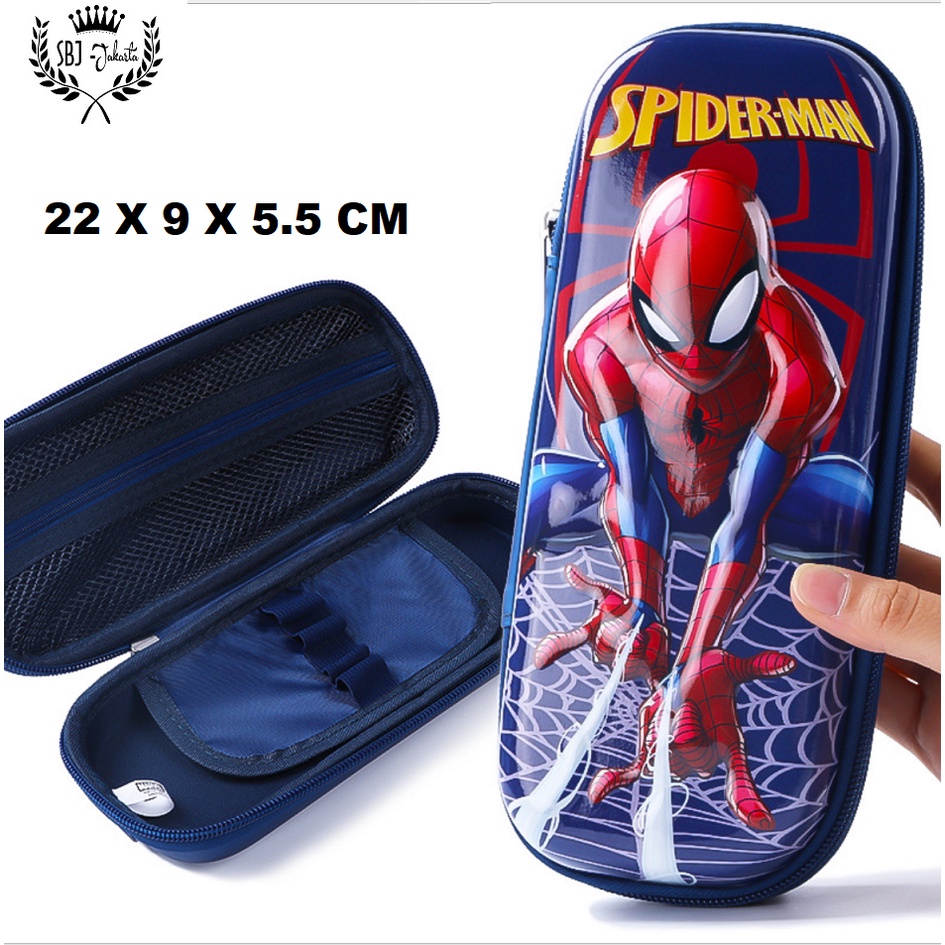 Tempat pensil Kotak Pensil EVA Hardcase Waterproof Marvel Spiderman