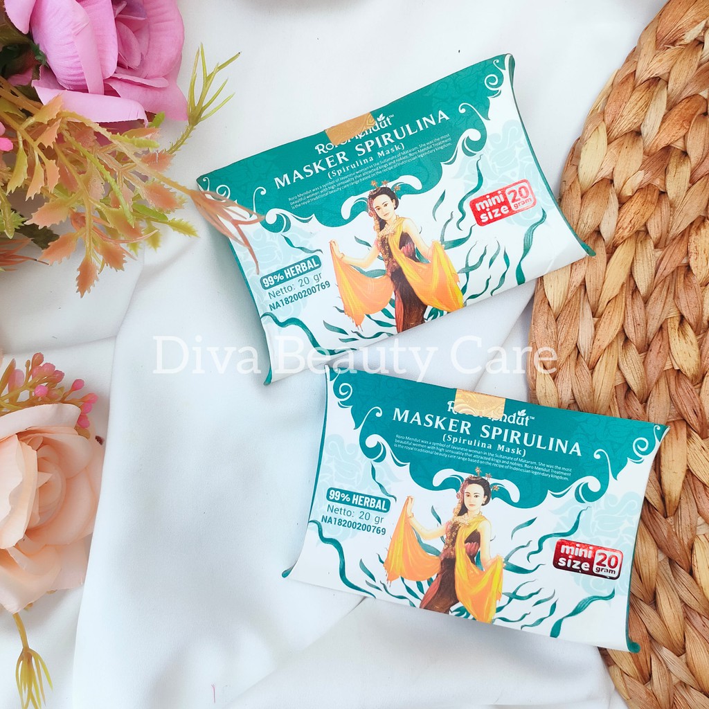 RORO MENDUT MASKER SPIRULINA &amp; LULUR SPIRULINA