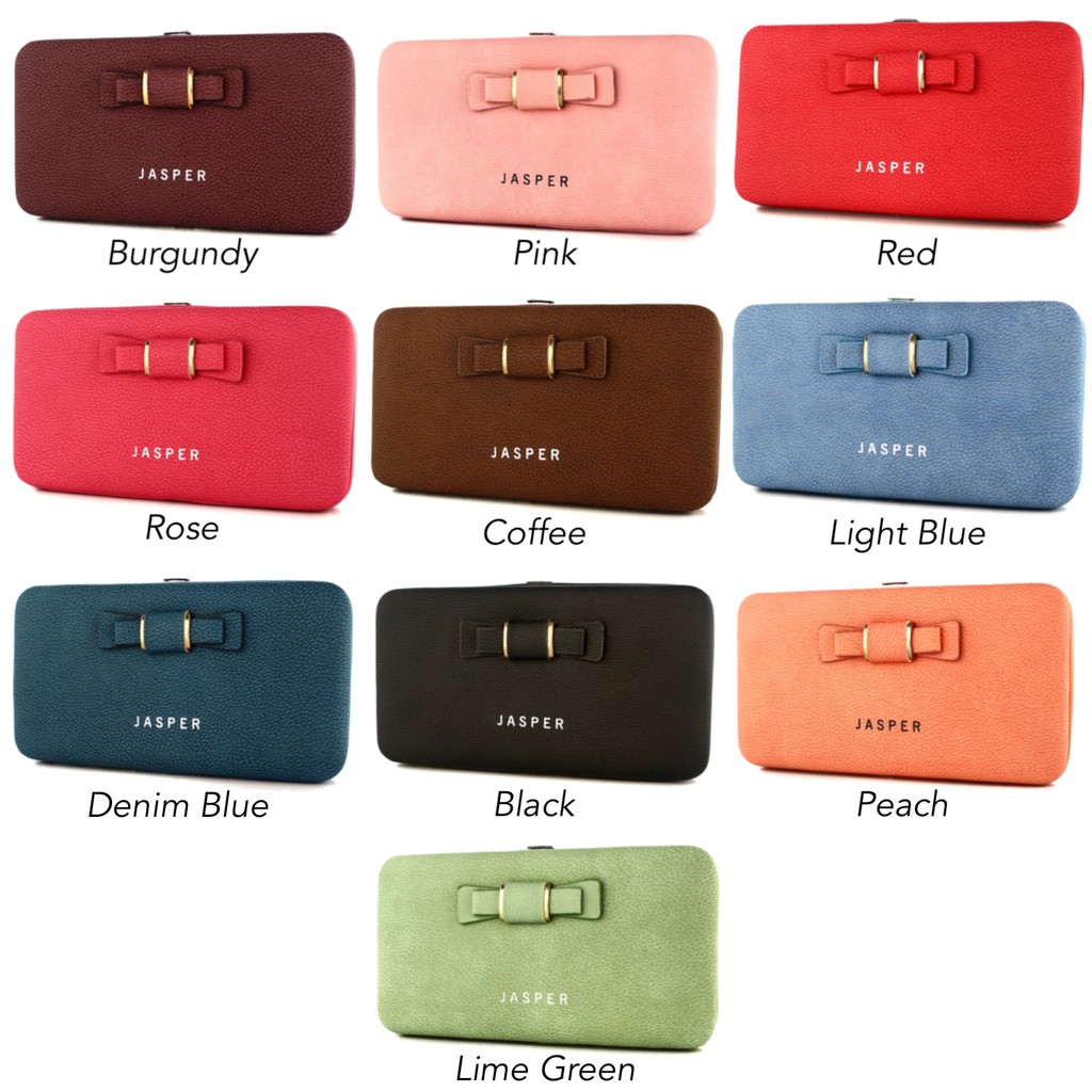 TOKOKOE - Dompet Wanita Import model Korea Original model Kotak untuk handphone HP - Jasper - Peony