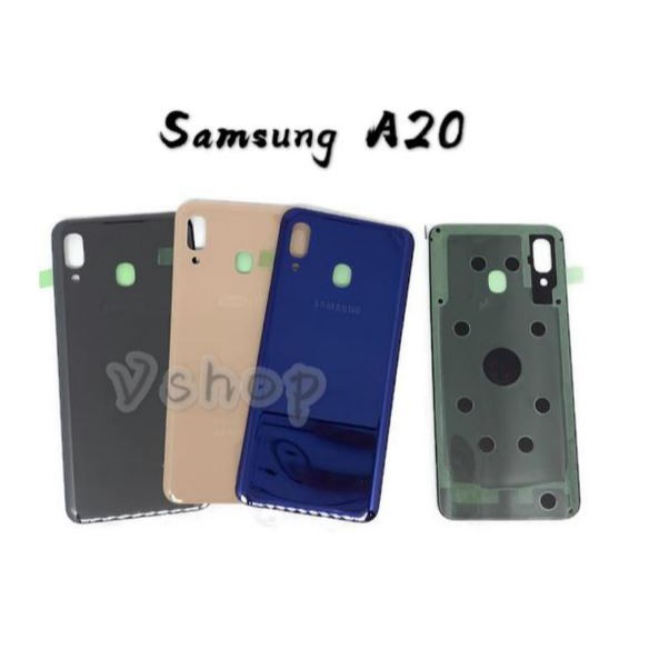 BACKDOOR BACK DOOR BACK CASING TUTUPAN BATERAI BELAKANG SAMSUNG A20 - A205