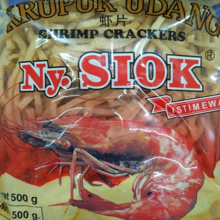 

KRUPUK UDANG NY. SIOK STIK SHRIMP CRACKERS 500 GRAM