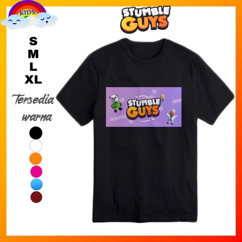 Stumble guys guy baju kaos shirt distro Anak stumble guys guy kaos stumble guys guy/Baju stumble guy