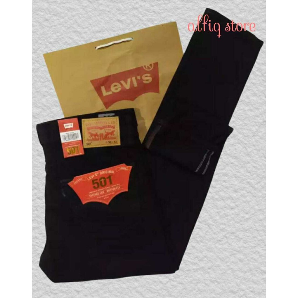 CELANA LEVIS 501 USA PREMIUM PRIA TERBARU//LEVIS 501 HITAM//ALFIQ STORE