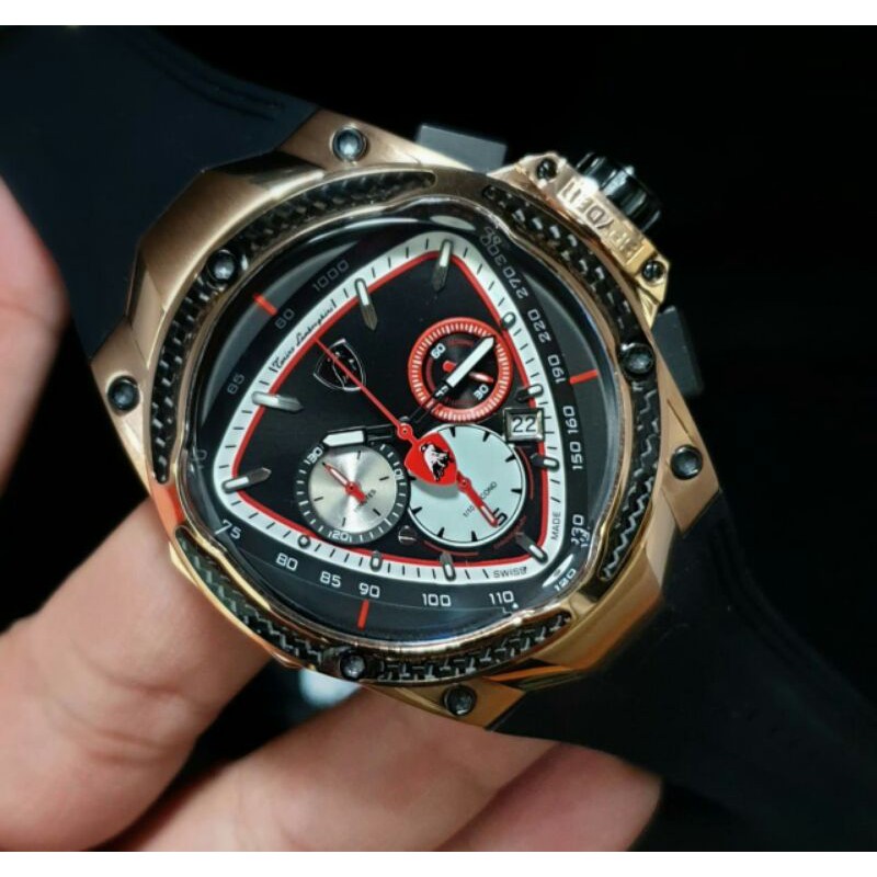 JAM TANGAN PRIA BATRE LAMBORGHINI STAINLESS KUALITAS ORIGINAL