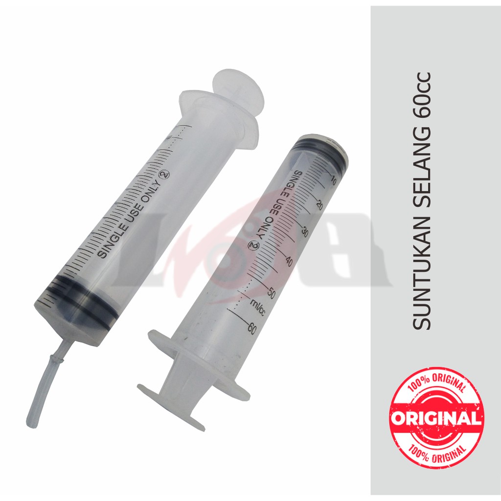 Suntikan Selang 60cc Baru Syringe Suntik Tinta Essence Warna Parfum 60 ml