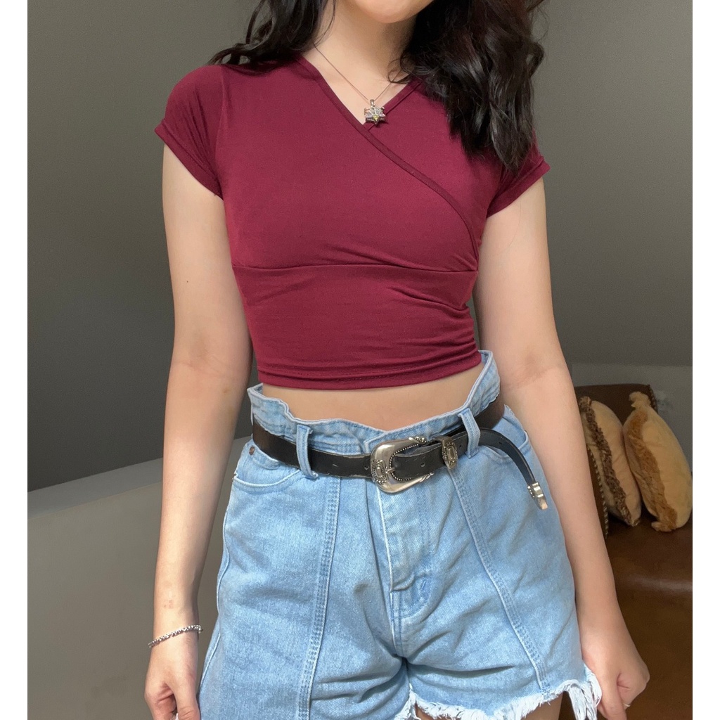 BNC / CROP TOP JUMBO / BAJU CROP / KAOS WANITA / KAOS CROP / KROP TOP BIG / KAOS CROP / VIONA