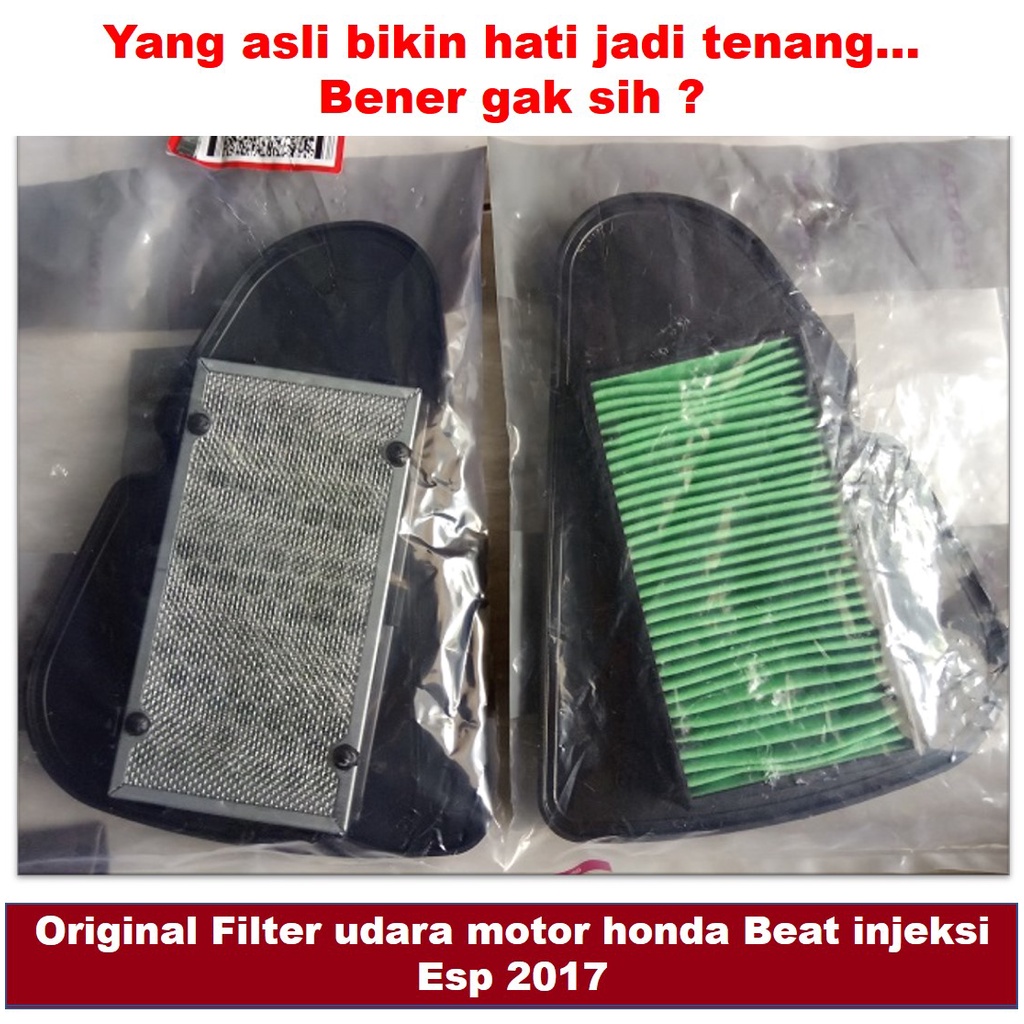 Original Filter udara motor honda Beat injeksi Esp 2017
