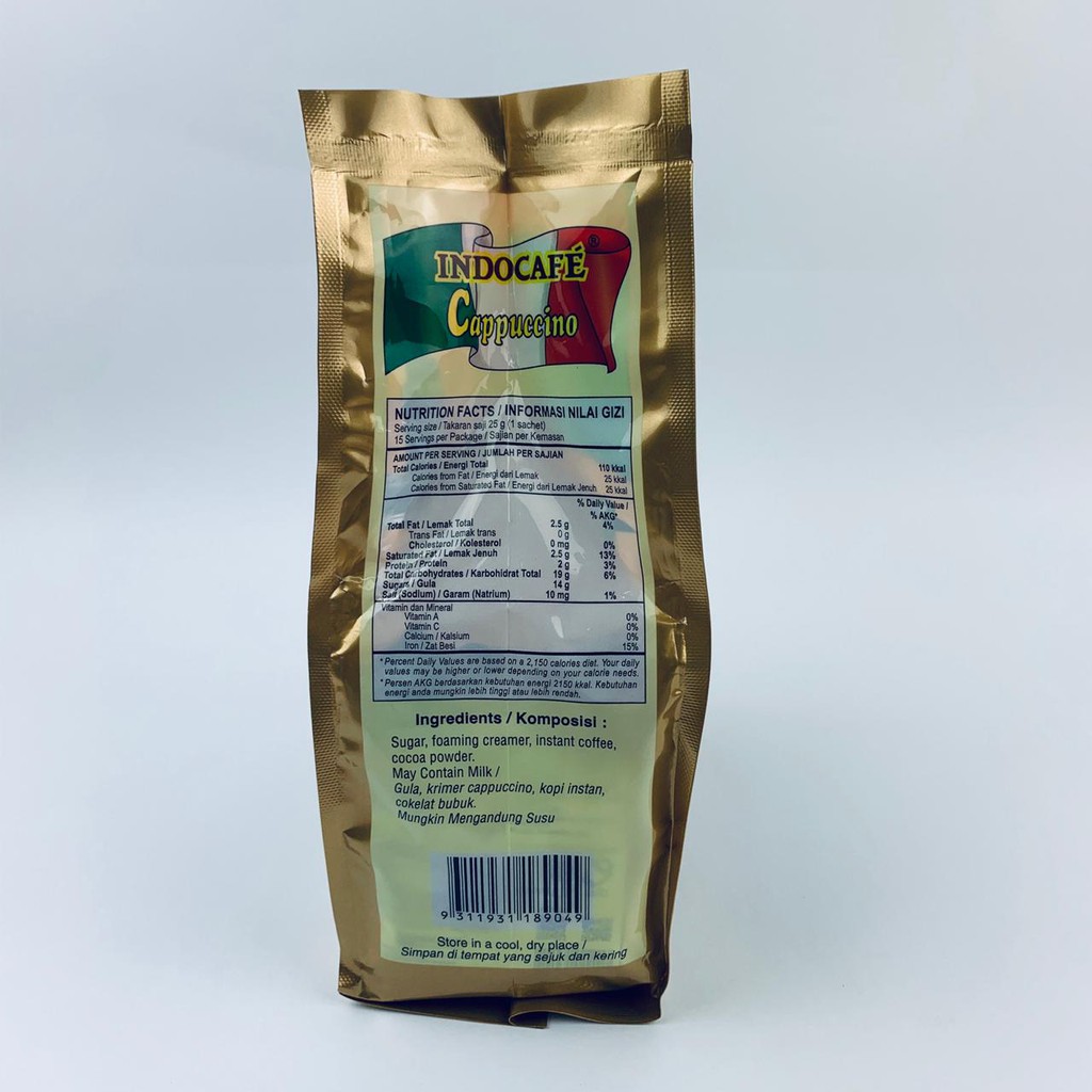 Indocafe / Cappuccino / 15 sachet