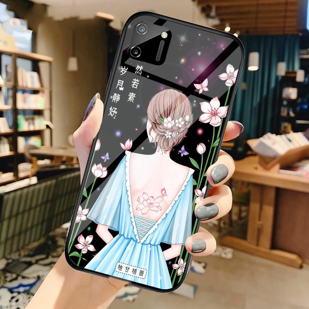 (U 153) Case Kaca Realme C11 2020 C11 2021  - Casing Hp kaca Realme C11 2020 C11 2021 - Case Cantik 