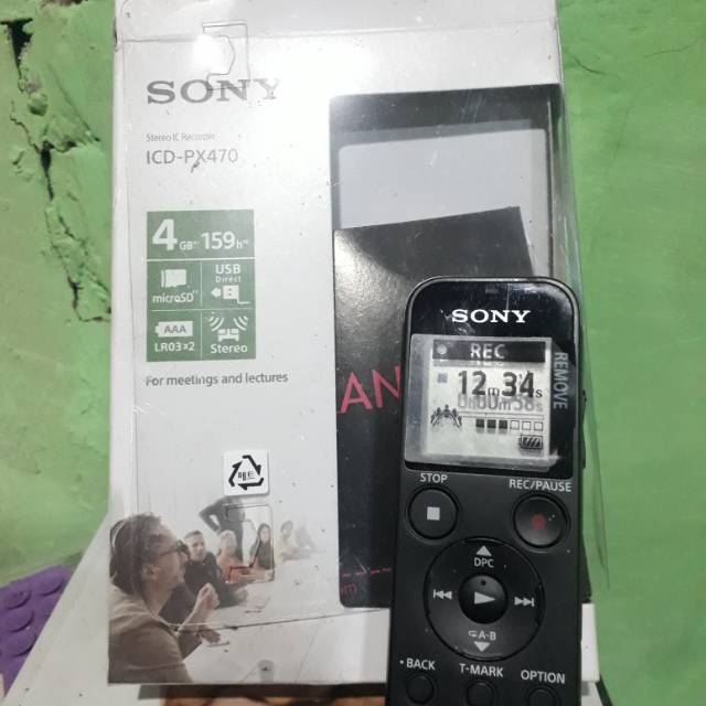 Voice Recorder Sony Icd Px470 Bekas Shopee Indonesia