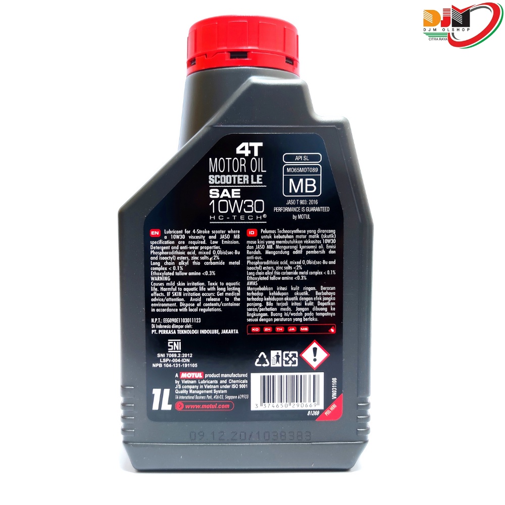 MOTUL Oil Sepeda Motor 4T - 2T - Matik Original 100%