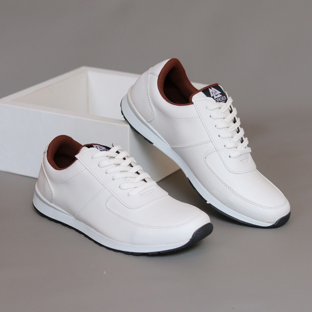 Xshoesbdg.id  x Frey Sepatu Sneakers Pria Formal Casual Semi Kulit Santai Kerja Nongkrong Sepatu Pria