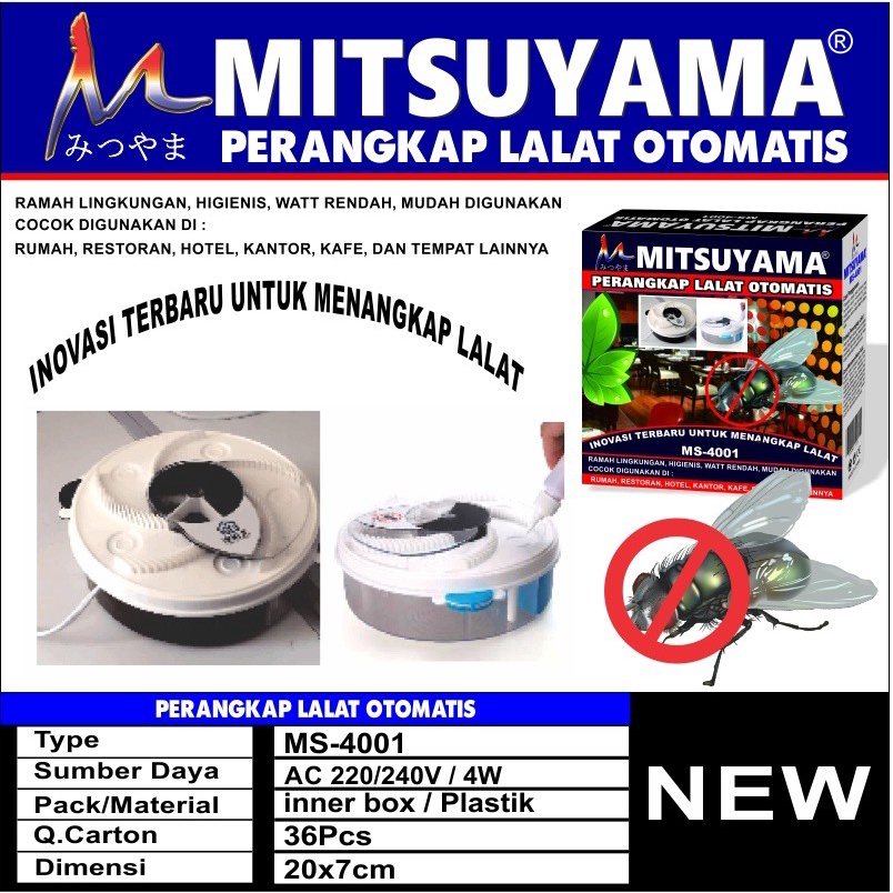 Barangunik2021 -Perangkap Lalat Otomatis / Jebakan Menangkap Lalat Mitsuyama MS-4001