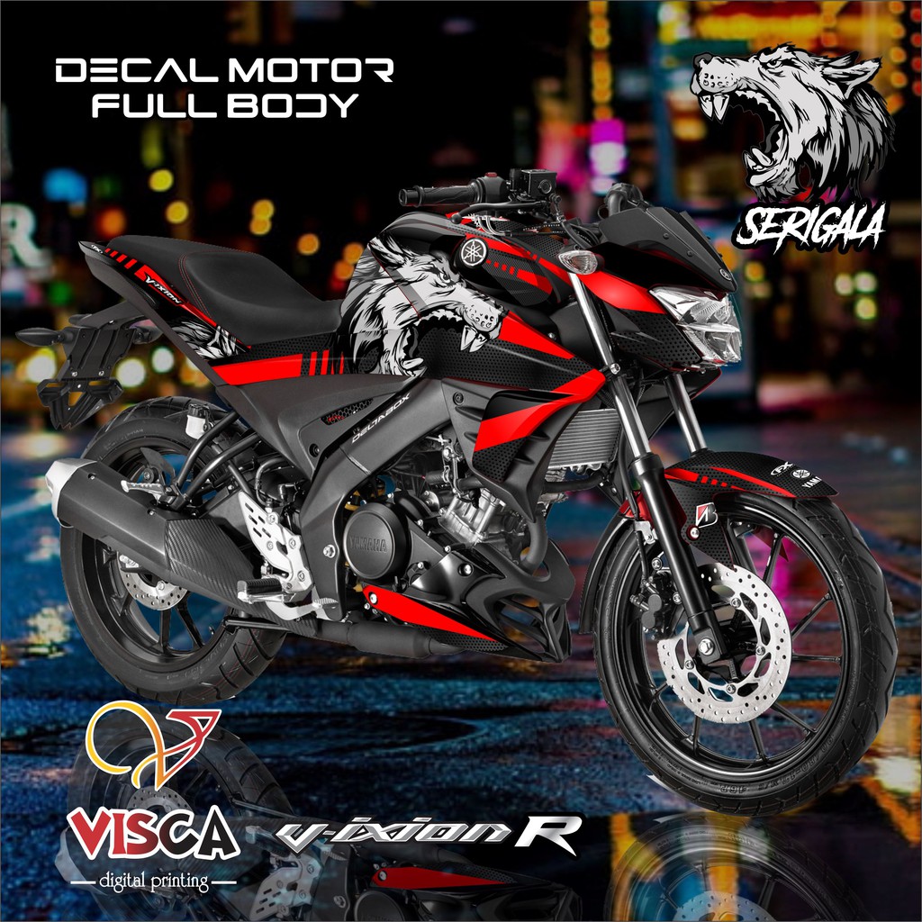 Decal Vixion R Decal Vixion New Stiker Vixion R Stiker Vixion New Serigala