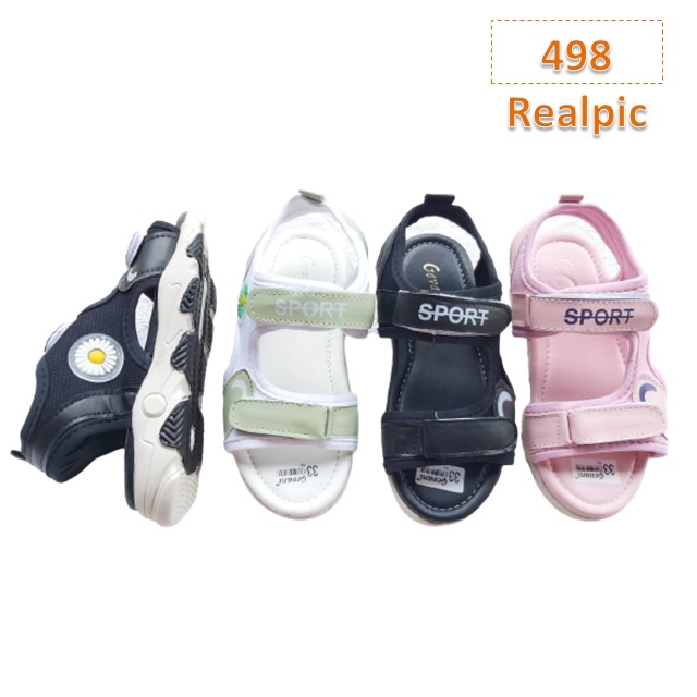 Sandal Anak Sun Sport Cewek Cowok Hitam Hijau Pink (498)