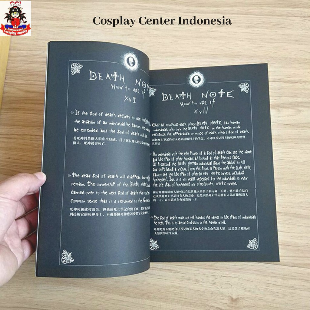 [Bisa COD] Replika Buku Death Note Buku kematian, Buku Tulis kematian L Shinigami