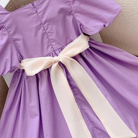 ➸ [PRINCESS KESLI] 1-9tahun Dress lengan puff anak perempuan terbaru/baju putri bayi perempuan/Dress