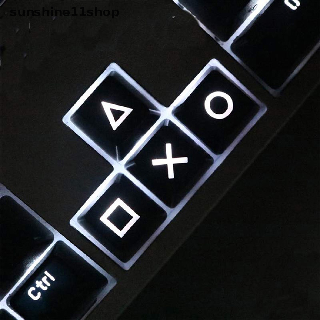 Sho Keycap Anak Panah Bahan ABS Dengan Lampu Belakang Untuk Keyboard Gaming