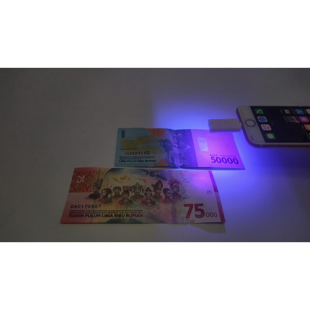 Alat Deteksi Uang Palsu / alat sensor uang / Money Detector / Lampu Check Uang / Lampu Tes Uang Palsu