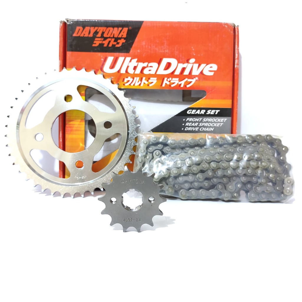 GEARSET GIRSET CHAINKIT GEAR GIR SET RANTAI MEGAPRO FI DAYTONA 3480