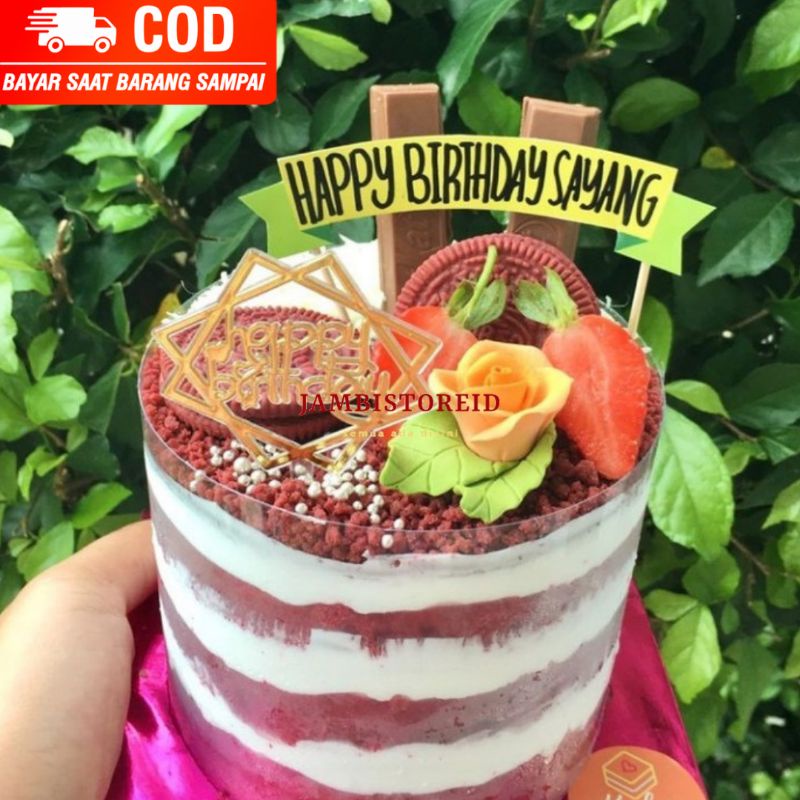 (JAMBISTOREID) KHUSUS KOTA JAMBI JANGAN DIPESAN SEBELUM KONFIRMASI Red Velvet Cake Kue Mini Diameter