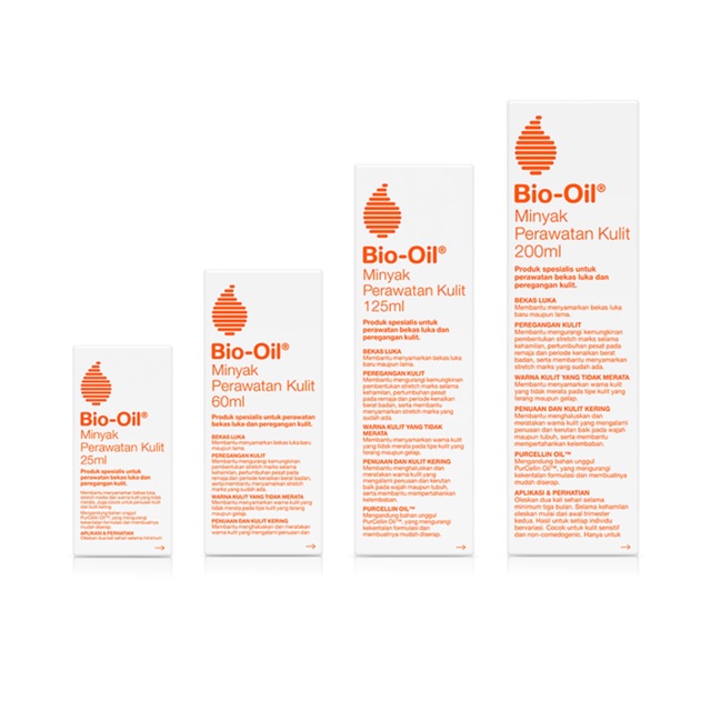 Bio oil 25ml BIO OIL 60ml BIO OIL 125ml BIO OIL 200ml ORIGINAL 100%