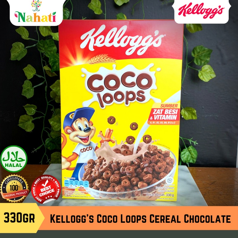 Kellogg's Coco Loops / Kelloggs Sereal Rasa Cokelat 330gr