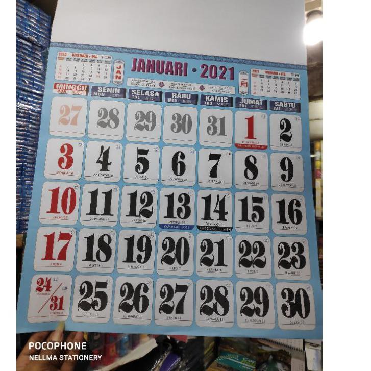 

TERBARU Kalender Kerja Super Jumbo Warna Full color 2021