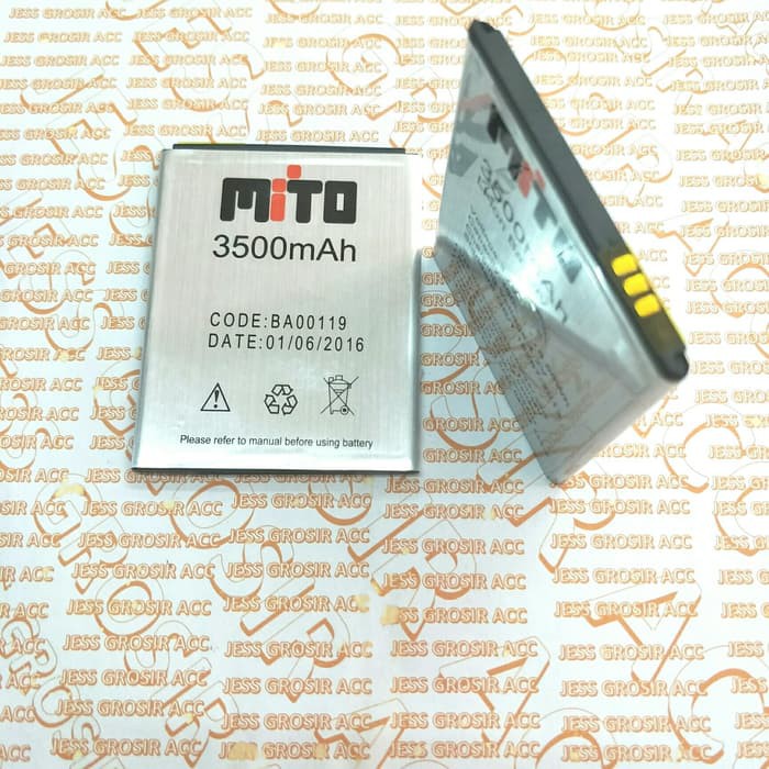 Baterai Battery Double Power MITO BA-00119 A550 FANTASY Style