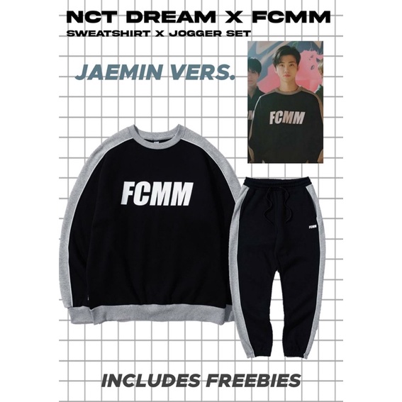 NCT DREAM X FCMM SWEATSHIRT + JOGGER SET JAEMIN VERS