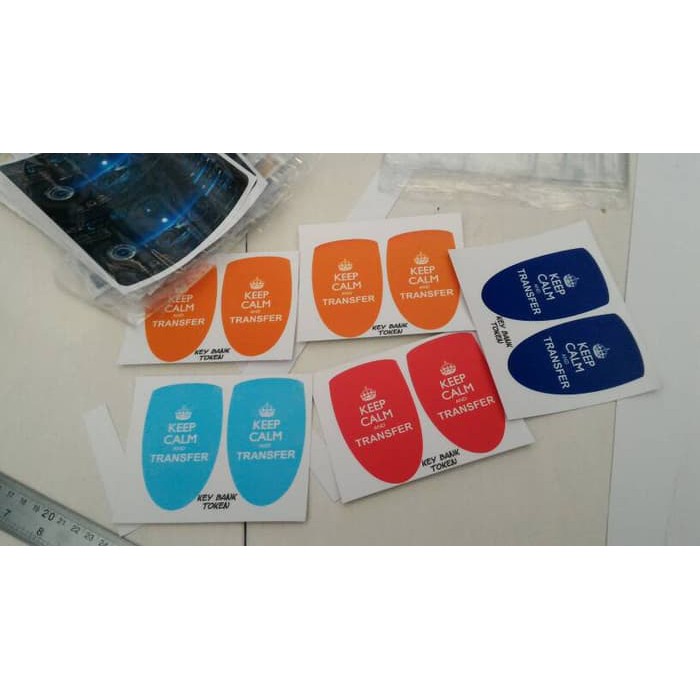 Garskin Token BCA Mandiri BNI , keep calm series