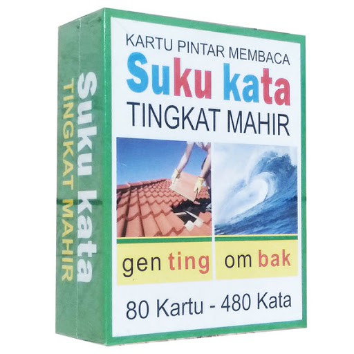 Kartu Pintar Suku Kata Tingkat Mahir Flash Card