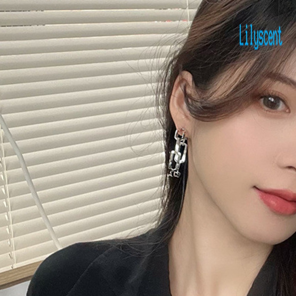 Ls 1 Pasang Anting Bulat Hollow Gaya Korea Untuk Wanita