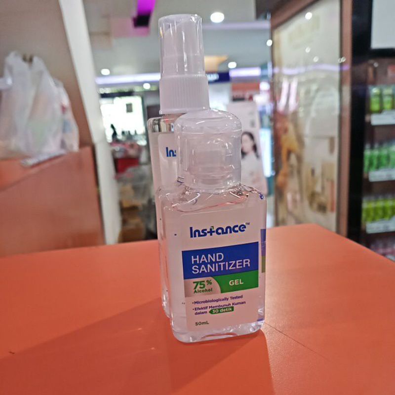 INSTANCE HAND SANITIZER GEL 50 ML (BELI 2 FREE INSTANCE HS SPRAY LIQUID 60ML)