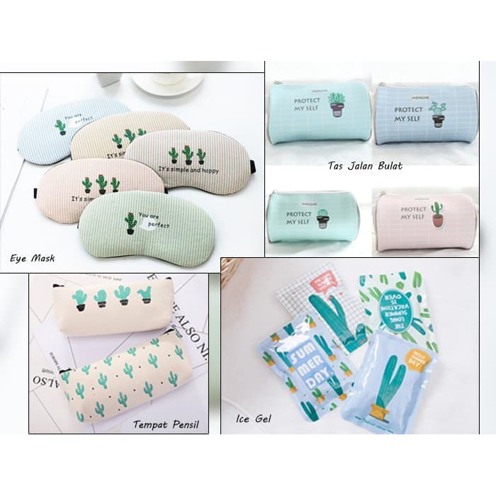 

Dijual Bundle Tas Jalan Bulat Eye Mask Tempat Pensil Ice Gel KAKTUS Murah