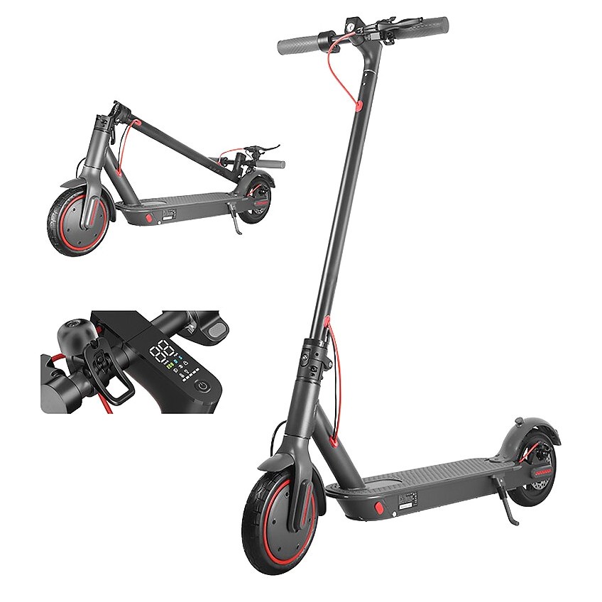Skuter Elektrik Folding Powerful 6.6AH 8.5 Inch ES4 Hitam Mankeel