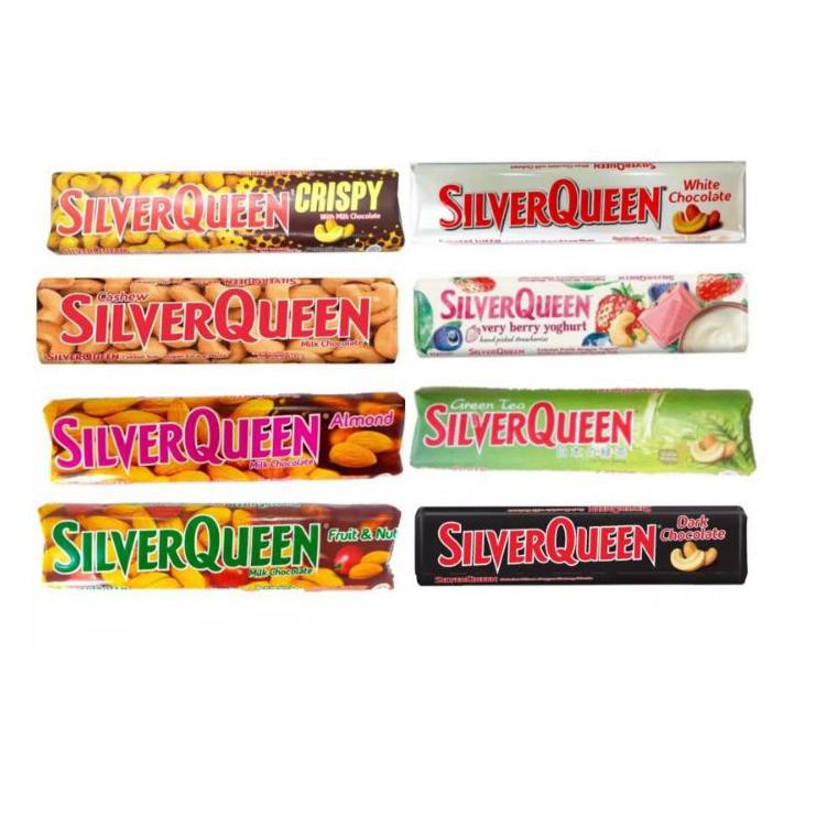 

TERMURAH!!! SILVERQUEEN 65GR VERY BERRY - MEDE - ALMOND - GREENTEA MATCHA - FRUIT NUT - DARK - WHITE