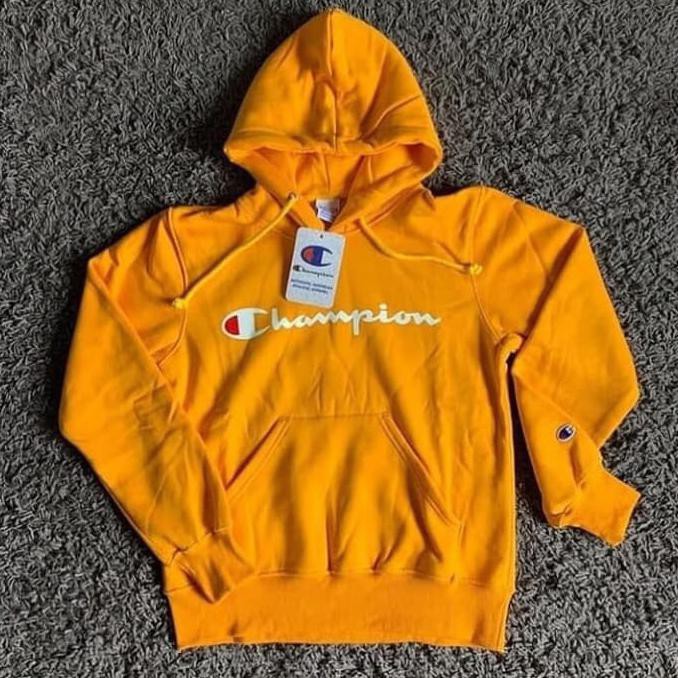 champion mustard hoodie