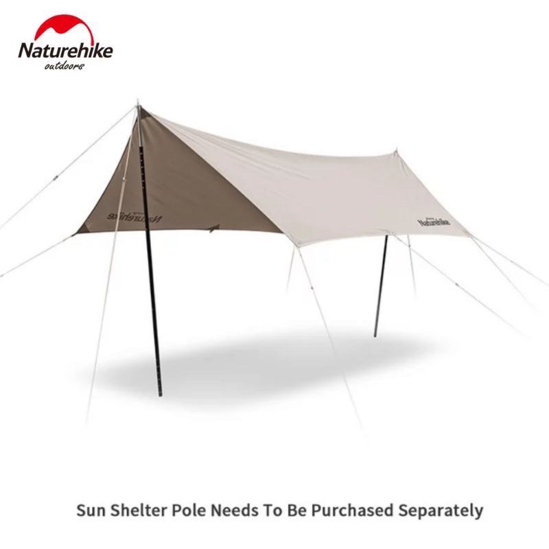 FLYSHEET TENDA NATUREHIKE COTTON HEXAGON TARP STRETCH SUN SHELTER TENT CAMPING HIKING NH20TM005