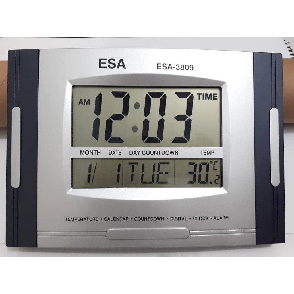 Jual Jam Dinding Digital 3809 Fitur Lengkap Good Quality Indonesia